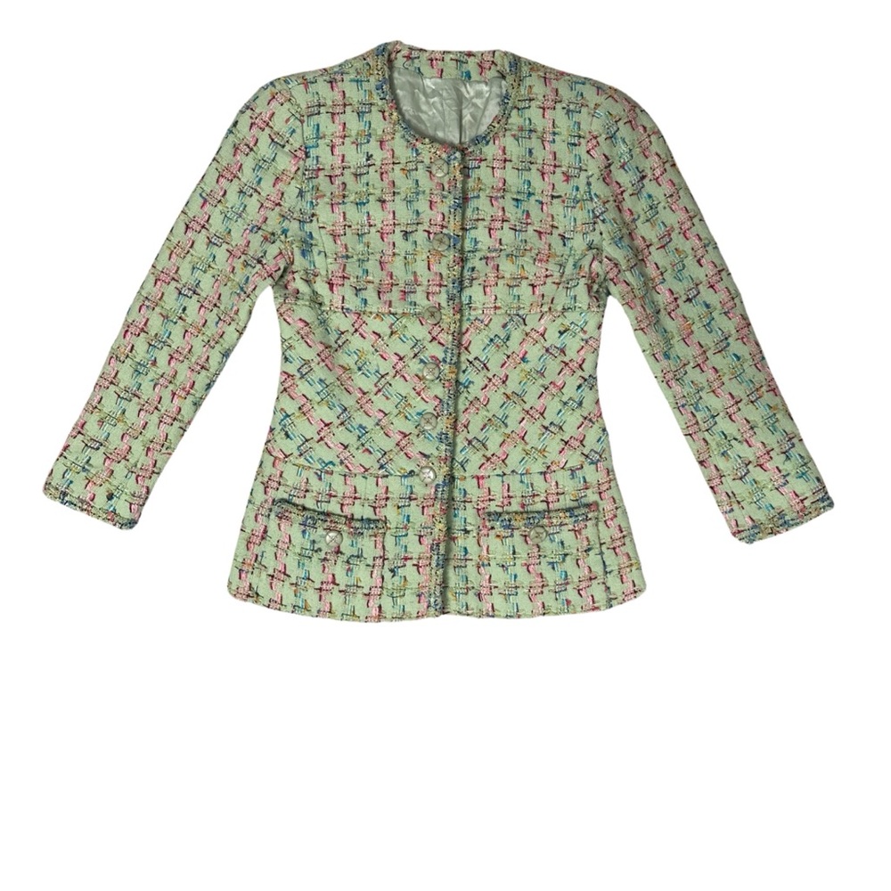 Vintage Pastel Tweed Blazer